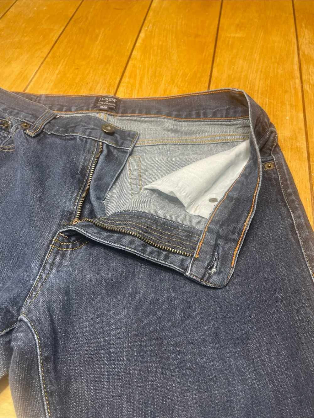 J. Crew The Driggs Selvedge Jeans 31x32 Medium Wash Denim Kaihara Japanese Denim
